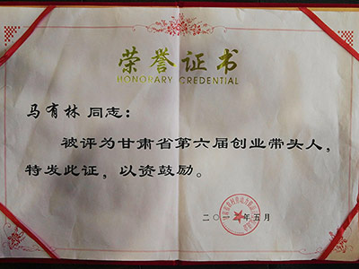 荣誉证书